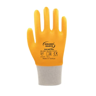 Golden Glove Tay-02+plus Nitril Eldiven Sarı No:10 - 72'li Paket