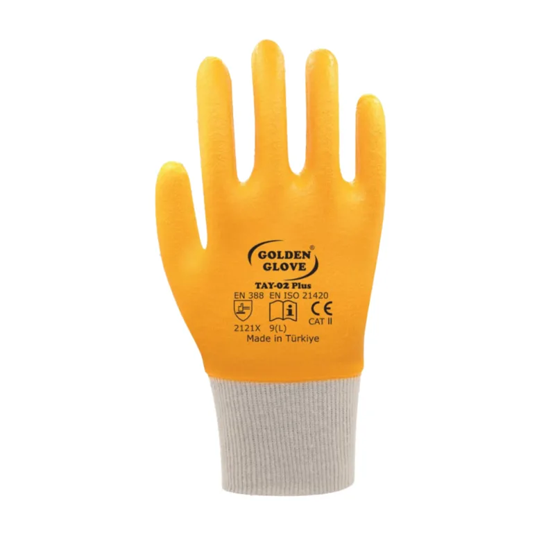 Golden Glove Tay-02+plus Nitril Eldiven Sarı No:10 - 72'li Paket