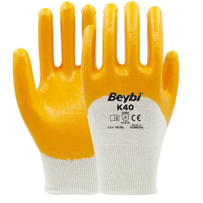 Beybi K40 Nitril Eldiven Sarı No:9 - 288'li Paket