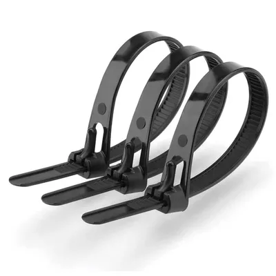 Tork Tekrar Kullanımlık Kablo Bağı 7.5x200 (siyah) - 10'lu Paket