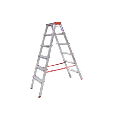 Akrobat Alüminyum Çift Çıkışlı Merdiven 6 Lı