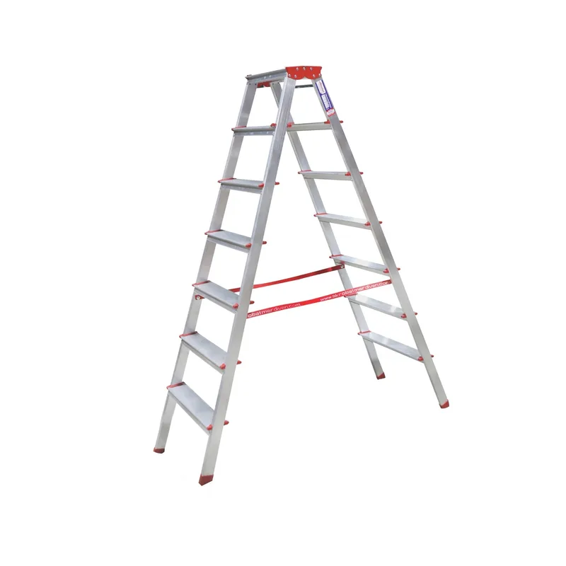 Akrobat Alüminyum Çift Çıkışlı Merdiven 7 Li