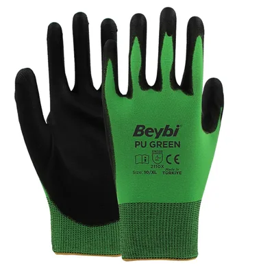 Beybi Pu Green Eldiven No:10 - 288'li Paket