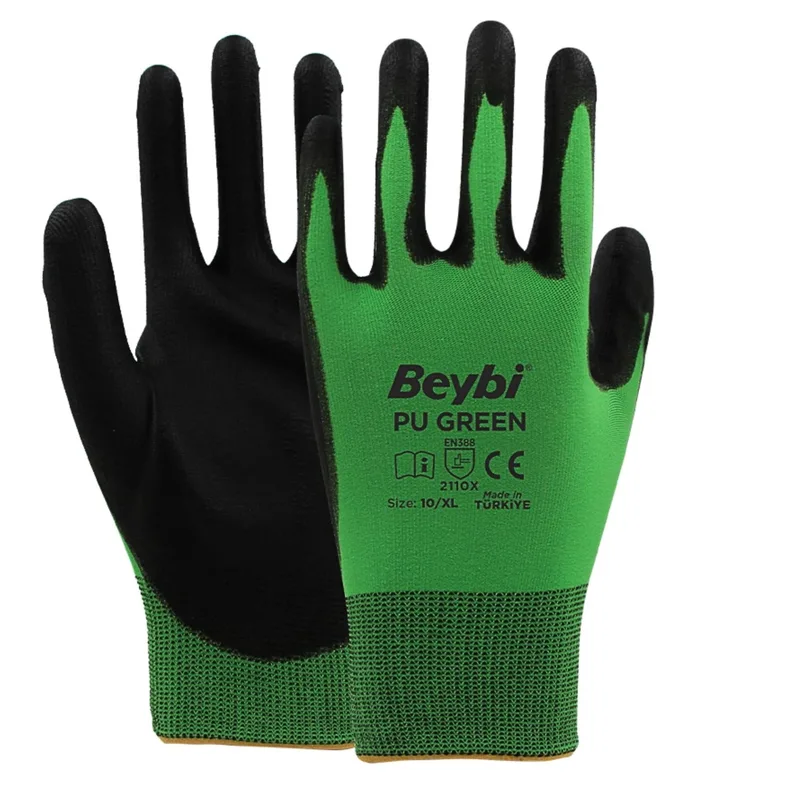 Beybi Pu Green Eldiven No:10 - 288'li Paket