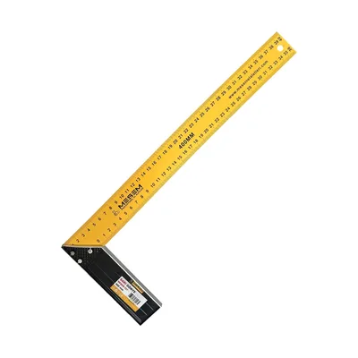 Meşem Marangoz Gönye Sarı 40 Cm Kod:557 - 12'li Paket