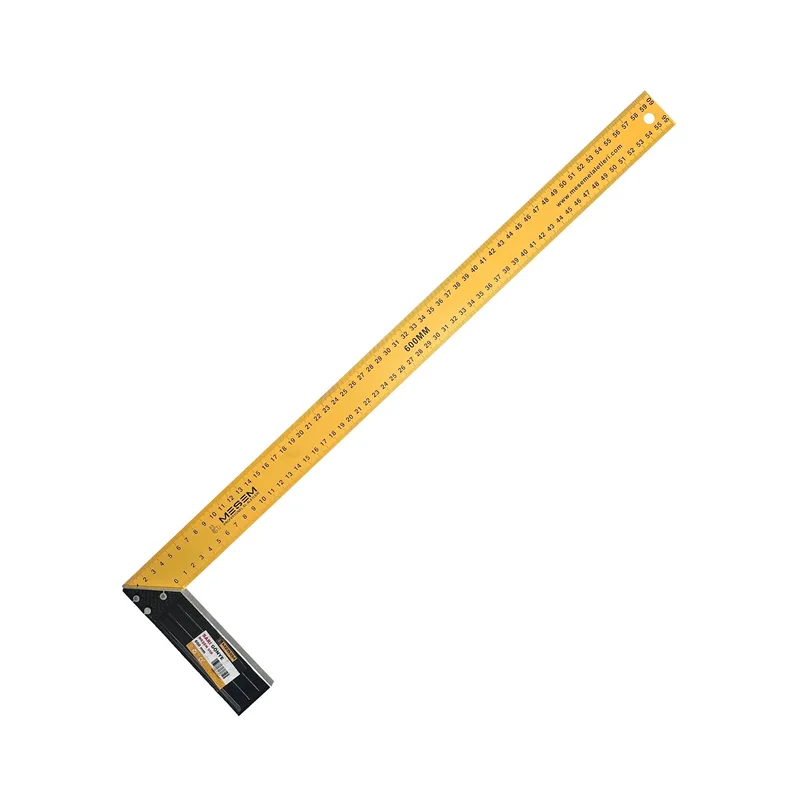 Meşem Marangoz Gönye Sarı 60 Cm Kod:559 - 12'li Paket