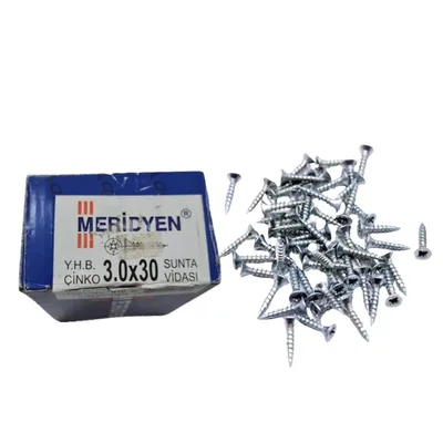 Meridyen Sunta Vidası 3x30 (1000 Ad.)
