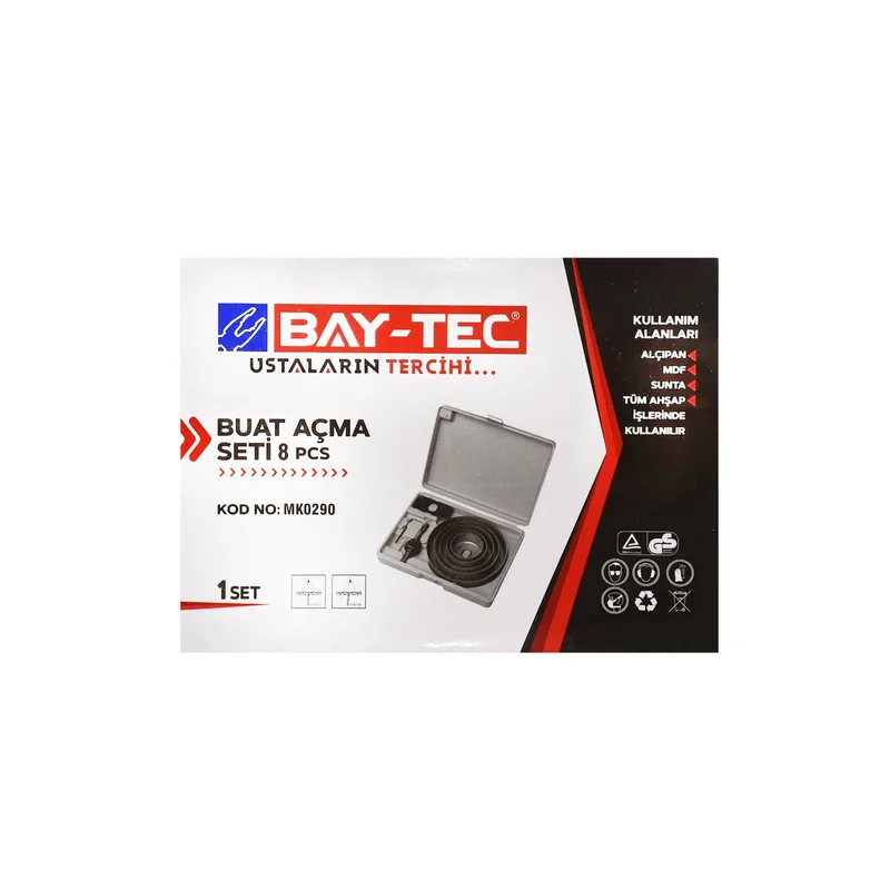Baytec Mk0290 Buat Açma Seti 8 Parça - 2'li Paket