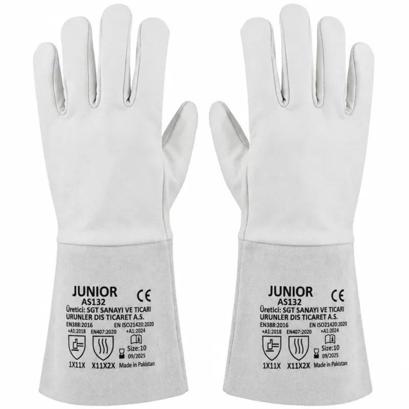 Junıor Argon Eldiveni Beyaz No:10 - 72'li Paket