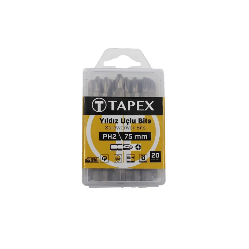 Tapex Bits Uç Ph2 75 Mm - 20'li Paket