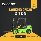 Lonking CPD20 2 Ton Elektrikli Forklift - Görsel 3