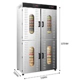 Dalle LT-023 Gıda ve Meyve Kurutma Makinesi 80 Tepsili + Elektrikli Dilimleme - Görsel 2