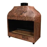 Anka Pro Çift Cidarlı Kapalı Izgara, 80x60x120 cm, Bakır - Görsel 2