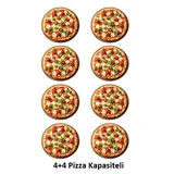 By Kitchen DPO-502 24 cm x 8 Pizza Kapasiteli Çift Katlı Pizza Fırını, Elektrikli - Görsel 2