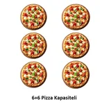 By Kitchen DPO-503 24 cm x 12 Pizza Kapasiteli 3 Katlı Pizza Fırını, Elektrikli - Görsel 2