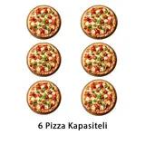 Empero EMP.6G 30 cm x 6 Pizza Kapasiteli Pizza Fırını, Doğalgazlı - Görsel 2