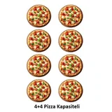 Öztiryakiler 25 cm x 4+4 Pizza Kapasiteli Çift Katlı Pizza Fırını, Elektrikli - Görsel 2