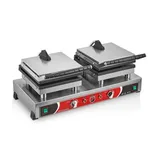 SilverInox 2148CK Çiçek+Kare Model Waffle Makinesi, Çiftli, Elektrikli - Görsel 2