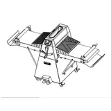 Zanolli Sirio Kanatlı Set Üstü Hamur Açma Makinesi, 600/1200 mm - Görsel 2