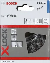 Bosch - X-LOCK - Heavy Serisi Metal İçin Burgulu Tel Fırça 75*0,35 mm - Görsel 2