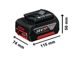 Bosch GSR 18V-45+GWS 18V-8+GBH 18V-22 3x18V4.0Ah Akülü Set - Görsel 6