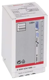 Bosch - Kırılmaya Karşı Dayanıklı Seri Metal İçin T 118 BF Dekupaj Testeresi Bıçağı - 100'Lü Paket - Görsel 2
