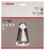 Bosch - Optiline Serisi Ahşap için Daire Testere Bıçağı 190*30 mm 16 Diş - Görsel 2