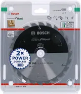 Bosch - Standard for Serisi Ahşap için Akülü Daire Testere Bıçağı 160*20 mm 24 Diş - Görsel 2