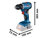 Bosch GSR 18V-45+GWS 18V-8+GBH 18V-22 3x18V4.0Ah Akülü Set - Görsel 5