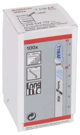 Bosch - Kırılmaya Karşı Dayanıklı Seri Metal İçin T 118 AF Dekupaj Testeresi Bıçağı - 100'Lü Paket - Görsel 2