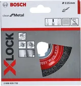 Bosch - X-LOCK - Clean Serisi Metal İçin Saçaklı Yuvarlak Fırça 115*0,3 mm - Görsel 2
