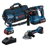 Bosch 3 lü Kampanya GBH 180-LI +GWS 18-125 V-LI+GSR 18V-60 C - Görsel 5