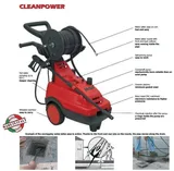 MGF CLEANPOWER 10/170 Basınçlı su ile kanal açma makinası - Görsel 2