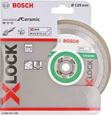 Bosch - X-LOCK - Standard Seri Seramik İçin Elmas Kesme Diski 125 mm - Görsel 2