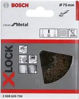 Bosch - X-LOCK - Clean Serisi Metal İçin Saçaklı Pirinç Tel Fırça 70*0,3 mm - Görsel 2