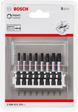 Bosch - Impact Control Serisi Vidalama Ucu 8'li T15/T20x2/T25x2/T30x2/T40 *50mm - Görsel 2