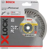 Bosch - X-LOCK - Standard Seri Genel Yapı Malzemeleri İçin Elmas Kesme Diski 115 mm - Görsel 2