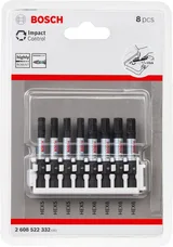 Bosch - Impact Control Serisi Vidalama Ucu 8'li H5x4/H6x4 *50mm - Görsel 2