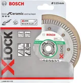Bosch - X-LOCK - Best Serisi Seramik İçin, Extra Temiz Kesim Turbo Segman  Elmas Kesme Diski 115 mm - Görsel 2