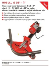 ROTHENBERGER ROBUL Elektrikli Hid. Boru Bükme - Görsel 2