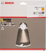 Bosch - Optiline Serisi İnşaat Ahşabı için Daire Testere Bıçağı 190*30 mm 12 Diş - Görsel 2
