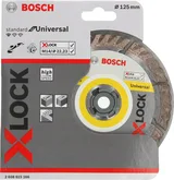 Bosch - X-LOCK - Standard Seri Genel Yapı Malzemeleri İçin Elmas Kesme Diski 125 mm - Görsel 2