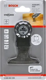 Bosch - Starlock - AII 65 APC - HCS Ahşap İçin Daldırmalı Testere Bıçağı 5'li - Görsel 2