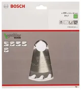 Bosch - Optiline Serisi Ahşap için Daire Testere Bıçağı 190*30 mm 24 Diş - Görsel 2