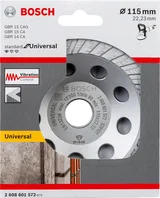 Bosch - Standart Seri Universal Turbo Elmas Çanak Disk 115 mm - Görsel 2