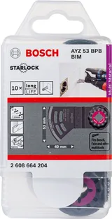 Bosch - Starlock - AYZ 53 BPB - BIM Çoklu Malzeme İçin Daldırmalı ve Yana Kesim Testere Bıçağı 10'lu - Görsel 2