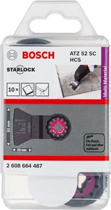 Bosch - Starlock - ATZ 52 SC - HCS Harç ve Beton Artıkları İçin Sert Raspa Bıçağı 10'lu - Görsel 2