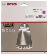 Bosch - Standard for Serisi Çoklu Malzeme için Daire Testere Bıçağı 160*20/16 mm 42 Diş - Görsel 2