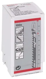 Bosch - Hızlı Kesim Serisi Ahşap İçin T 144 D Dekupaj Testeresi Bıçağı - 100'Lü Paket - Görsel 2