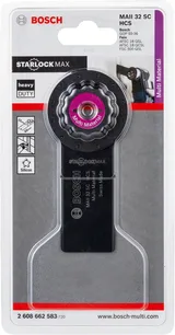 Bosch - Starlock Max - MAII 32 SC - HCS Üniversal Derz ve Macun Kesici Testere Bıçağı (Japon Bıcagı) 1'li - Görsel 2